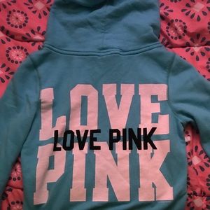 Baby blue Victoria secret hoodie